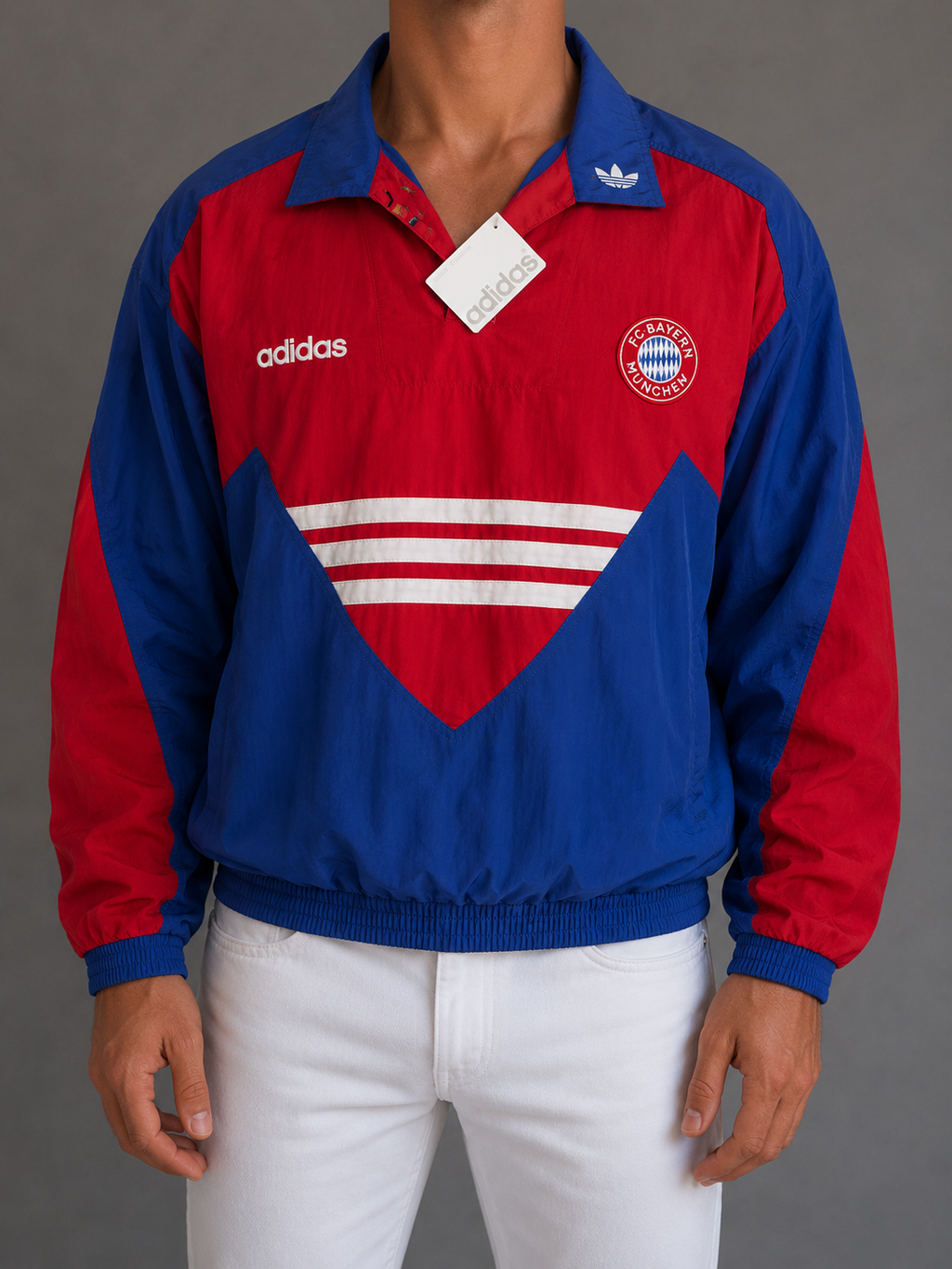FC Bayern Adidas 90s Windbreaker Jacke